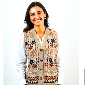 Vintage Lambswool Vest Size Medium